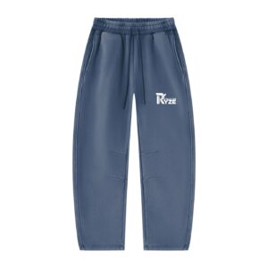 RYZE-Unisex Vintage Wash Barrel Leg Fleece Sweatpants